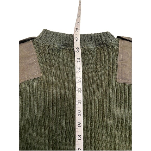 NWT US Military DSCP Sweater Mens 42 Army Green Valor Collection Wool Commando - Picture 11 of 13